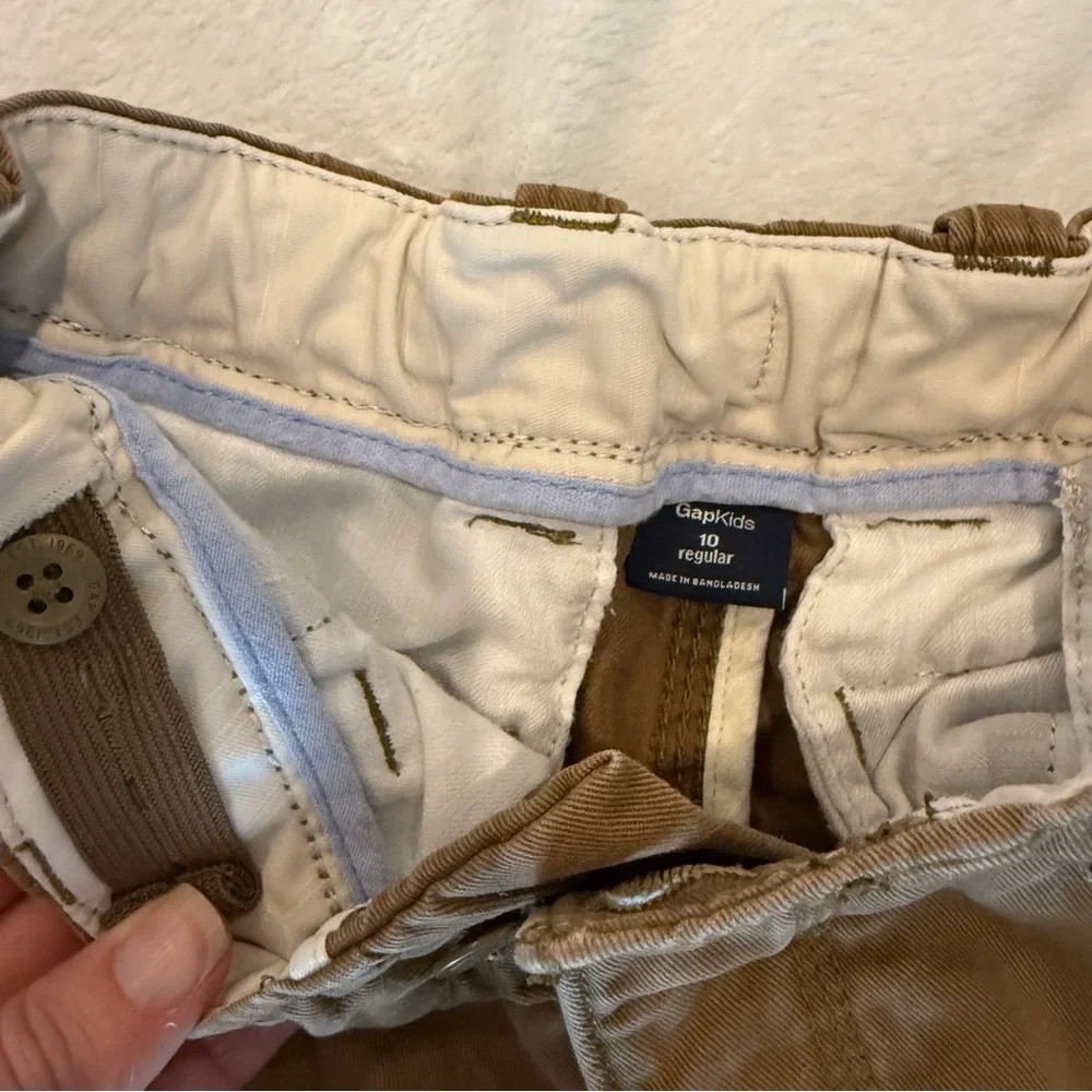 GAP Kids Khaki Cargo Pants Large